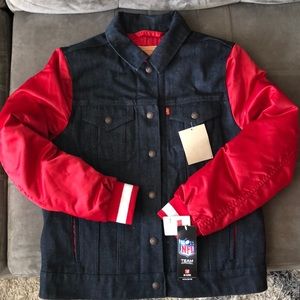 Levi’s Women’s San Francisco 49ers Denim Varsity Jacket